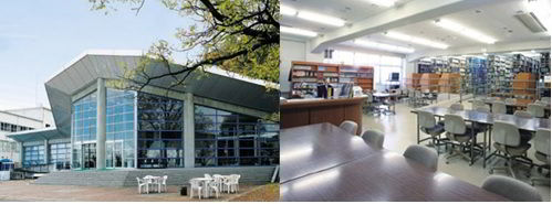 Thư viện và hội trường sinh viên của trường Nakanihon