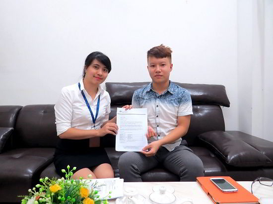 Dương Quốc Đạt nhận visa du học Úc