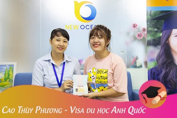 Cao Thùy Phương nhận Visa du học Anh Quốc