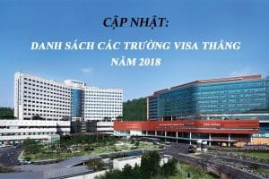 Danh sách các trường visa thẳng Hàn Quốc 2018