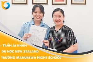 Trần Ái Nhân cùng mẹ nhận Visa du học New Zealand