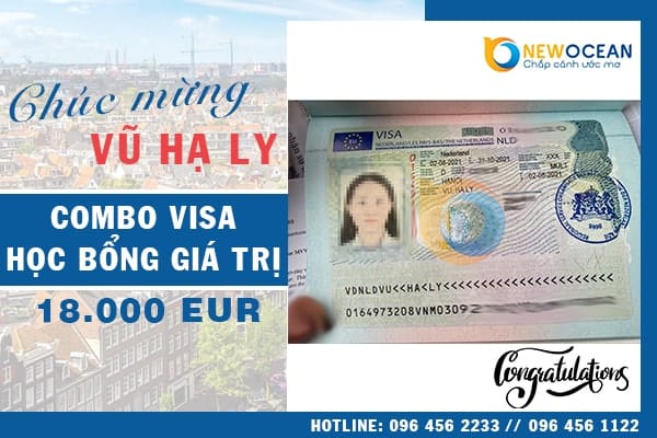 Vũ Hạ Ly xuất sắc nhận Combo Visa và học bổng du học Hà Lan trị giá 18.000 EUR