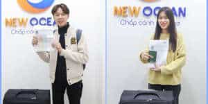 Chúc mừng 2 bạn học sinh nhận Visa du học Hàn Quốc từ New Ocean