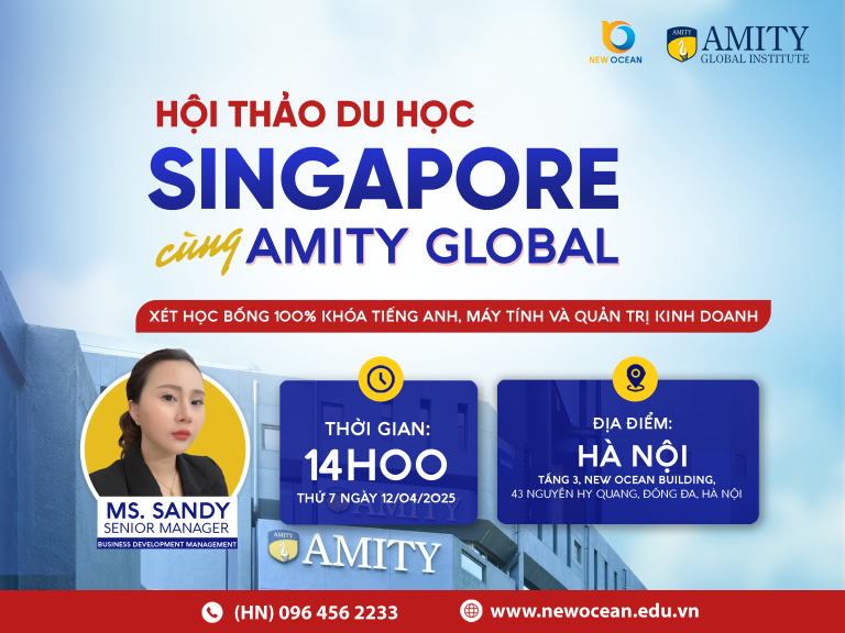 Hoi thao Du hoc Singapore Truong Amity Global institute