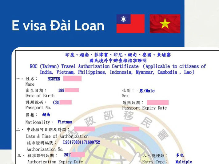 Điều kiện xin E-visa Đài Loan cho người Việt Nam