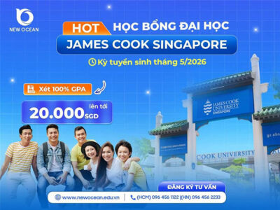 Học bổng Đại học James Cook Singapore 2026 Lên Tới 20.000 SGD