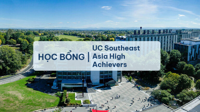 Học bổng University of Canterbury Southeast Asia High Achievers