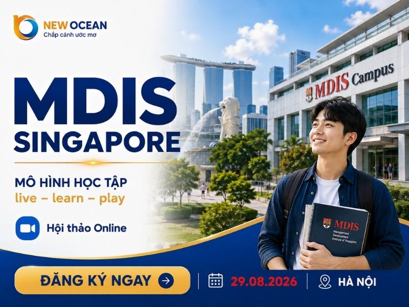 Trường MDIS Singapore sở hữu một môi trường học tập hiện đại, tiện nghi và gắn kết với mô hình "Live – Learn – Play", nơi sinh viên có thể học tập, sinh hoạt và phát triển bản thân trong cùng một khuôn viên quốc tế.